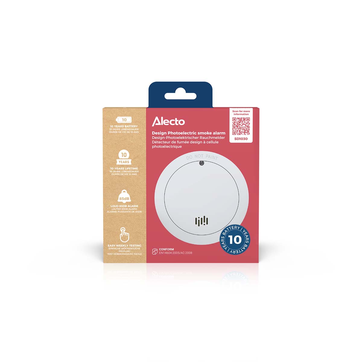 Smoke detector with 10 years battery and sensor runtime White - Afbeelding 6