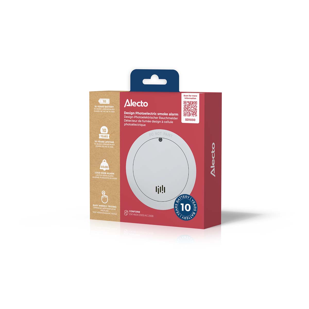 Smoke detector with 10 years battery and sensor runtime White - Afbeelding 7