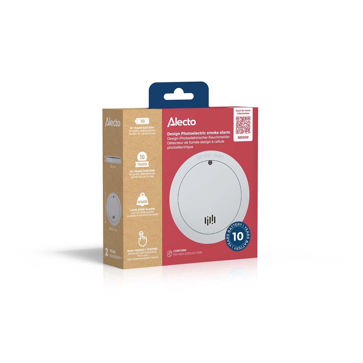 Smoke detector with 10 years battery and sensor runtime White - Afbeelding 8