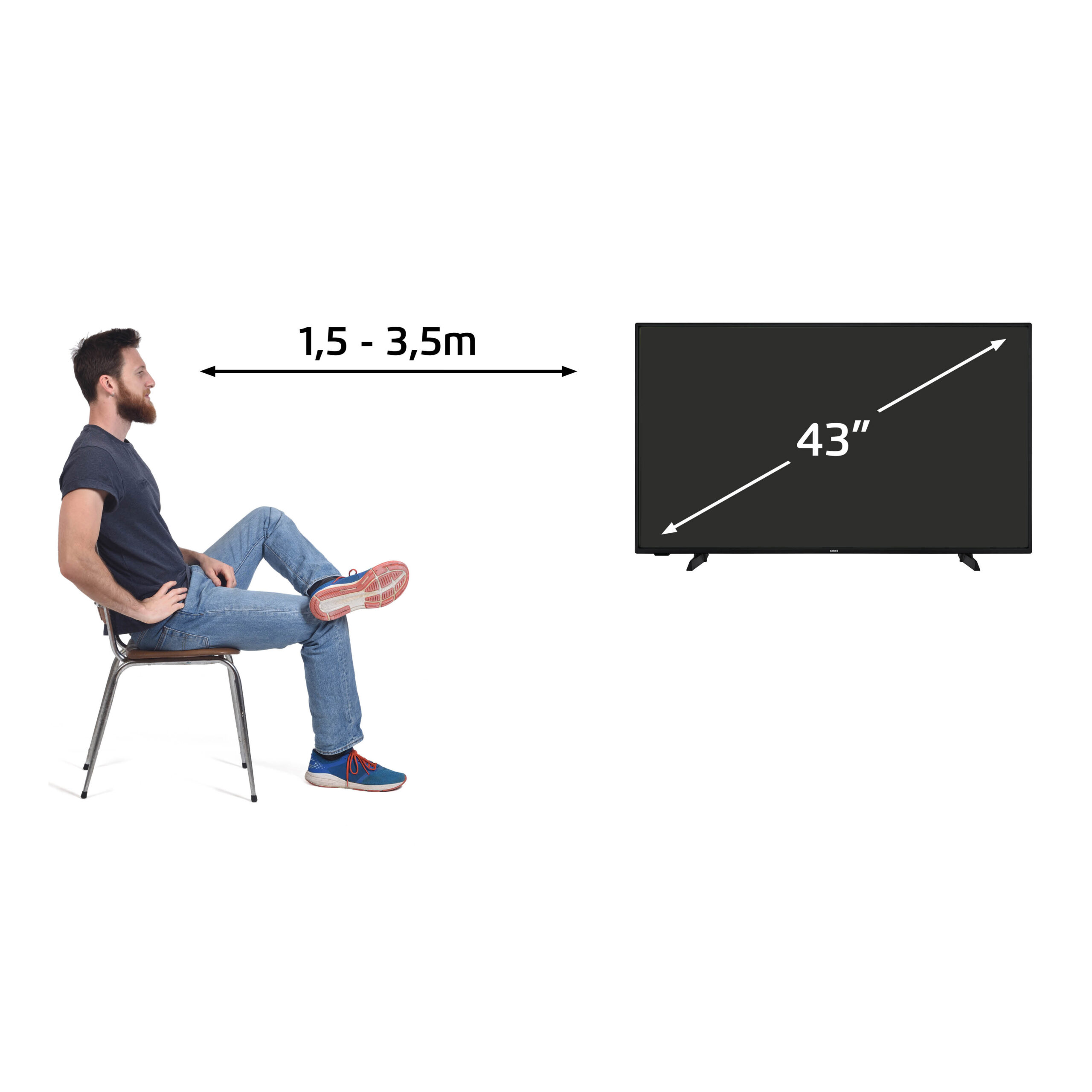 43" 4K Android Smart TV Zwart - Afbeelding 13