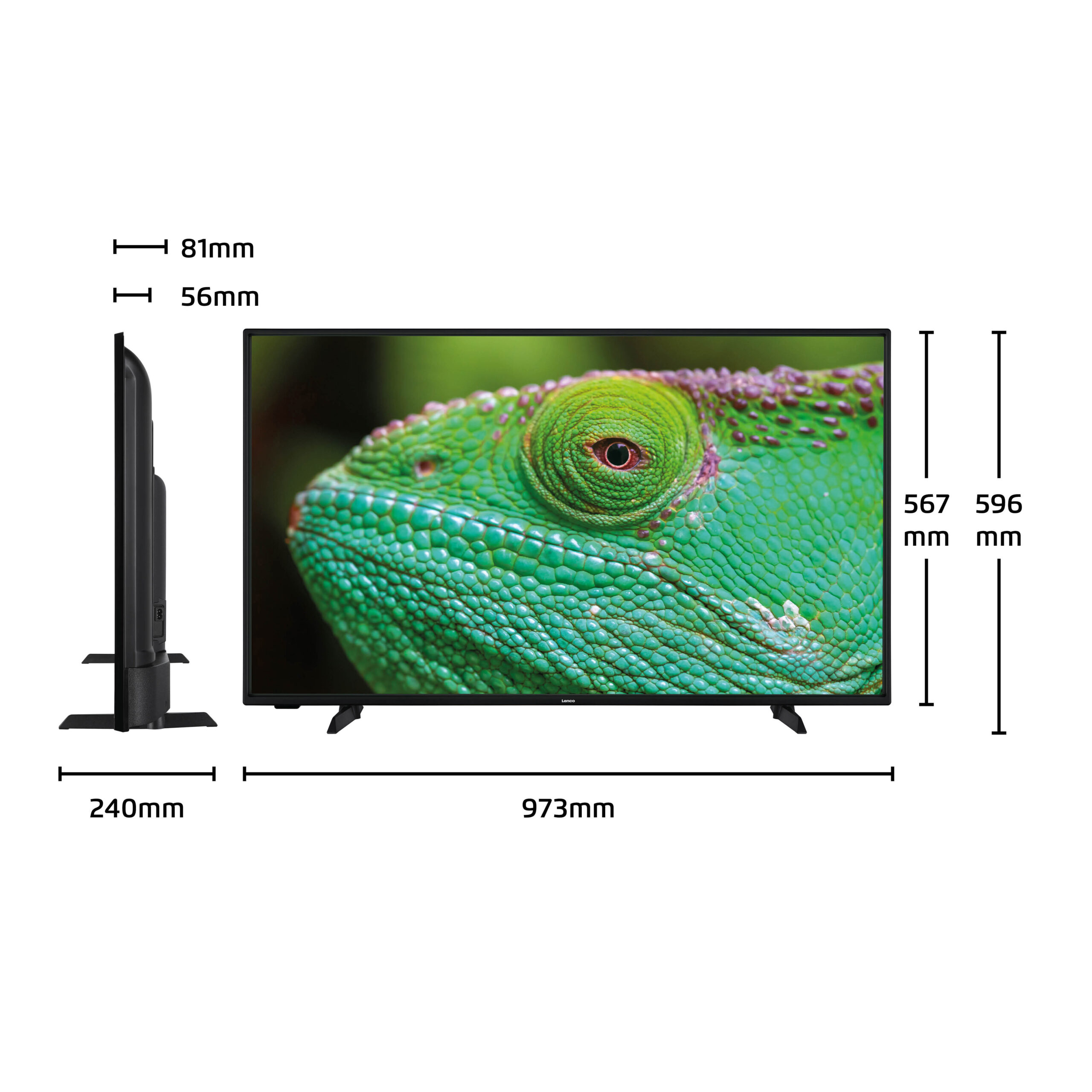 43" 4K Android Smart TV Zwart - Afbeelding 14