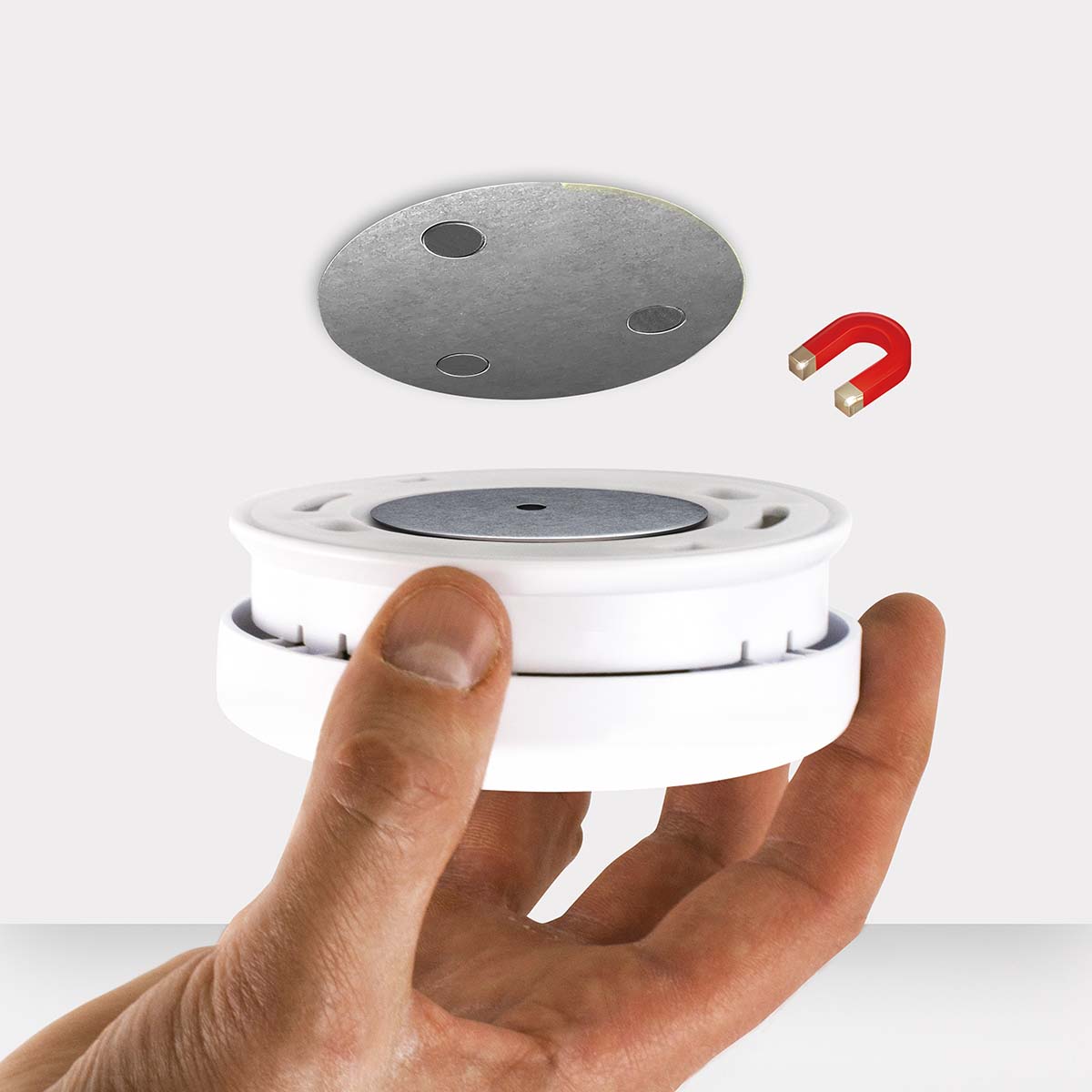 Magnetische montagekit voor rook- en koolmonoxidemelder - Afbeelding 5