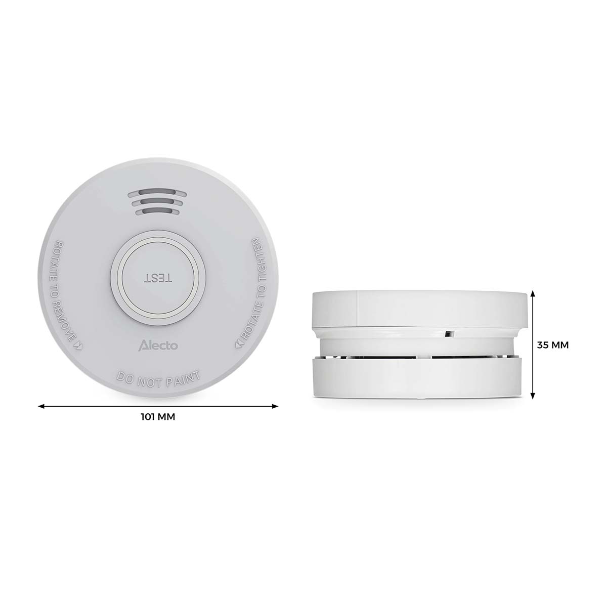 Stand-alone rookmelder met 1 jaar batterij Wit - Afbeelding 6