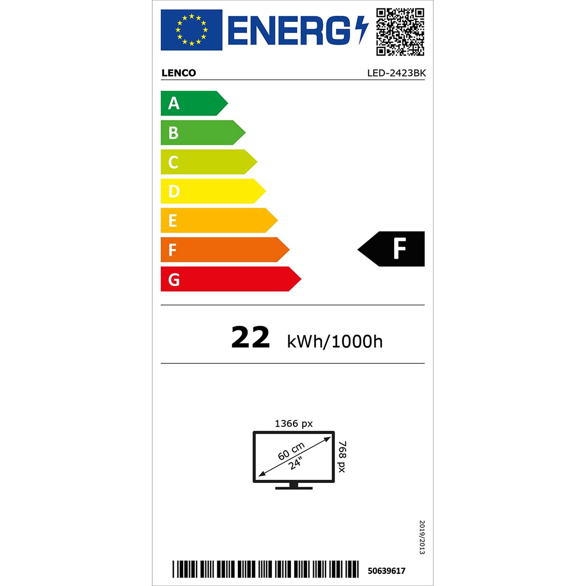 24 inch HD LED TV met DVB-T2 DVB-C DVB-S2 12V Zwart - Afbeelding 14