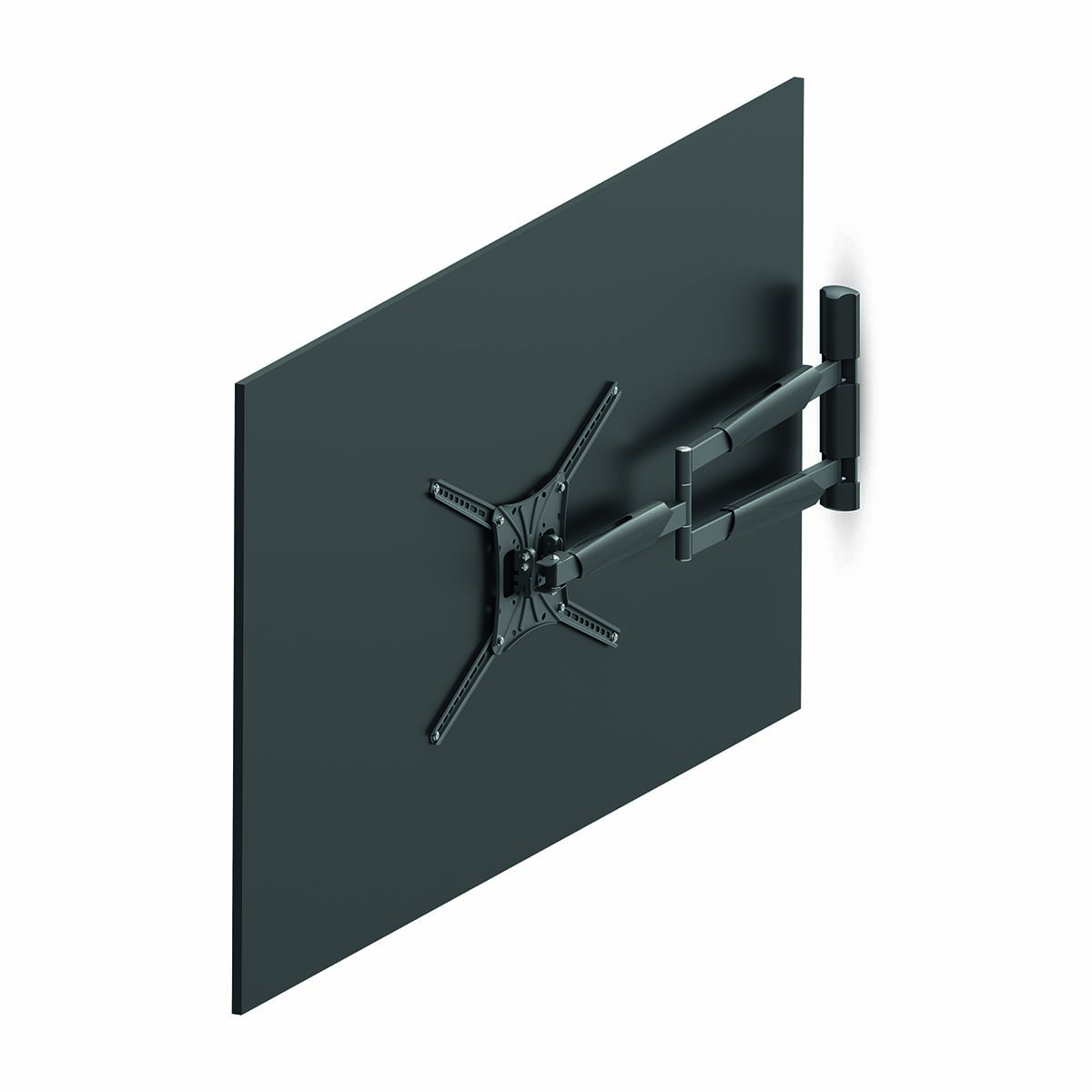 Draai- en Kantelbare TV-Muurbeugel | 13 - 86 " | Maximaal schermgewicht: 60 kg | Kantelbaar | Draaibaar | Minimale muurafstand: 70 mm | Maximale muurafstand: 1020 mm | 3 Draaipunt(en) | ABS / Staal | Zwart - Afbeelding 6