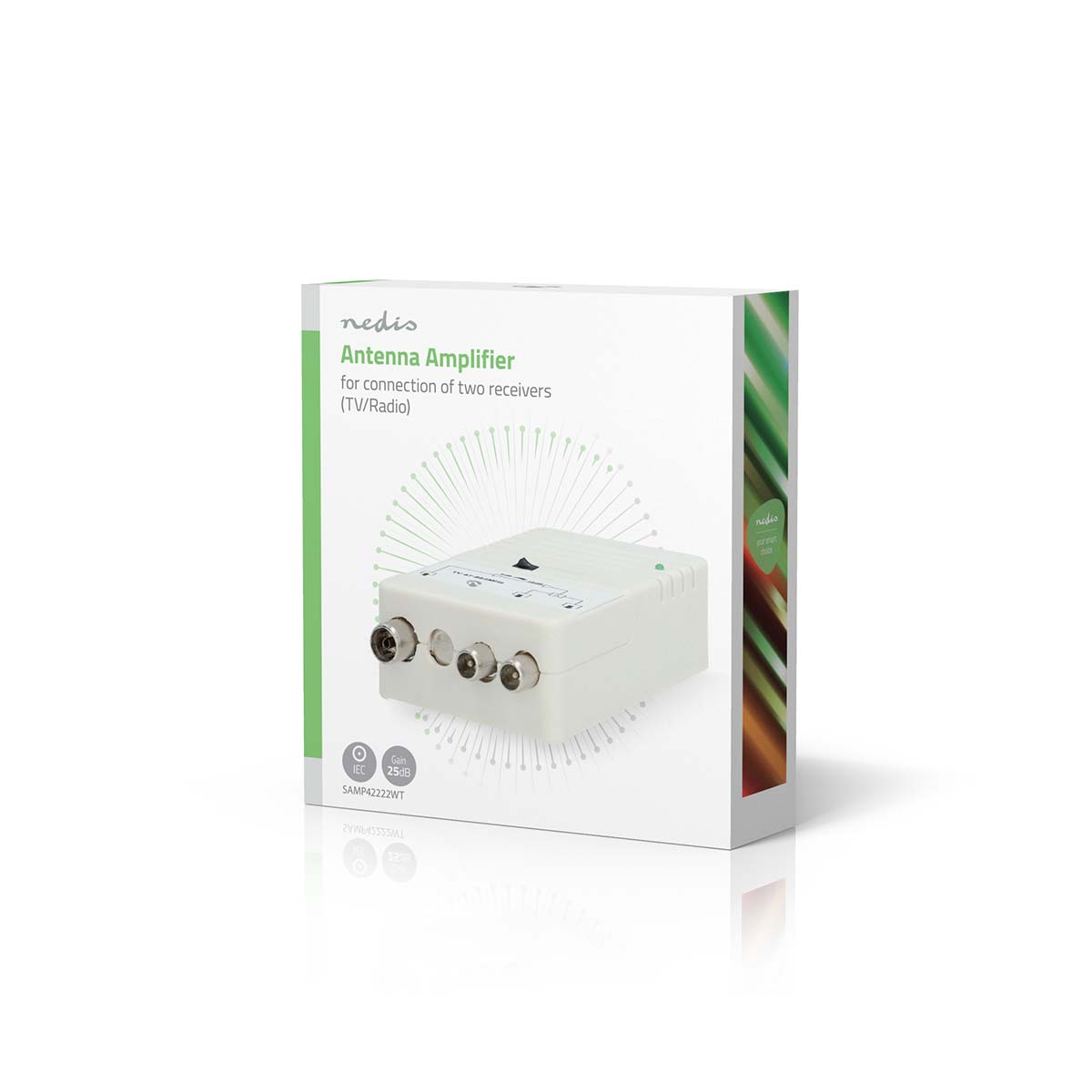 CATV-Versterker | Versterking: 25 dB | 47 - 694 MHz | Outputs: 2 | Versterkingsregelaar | Wit - Afbeelding 6