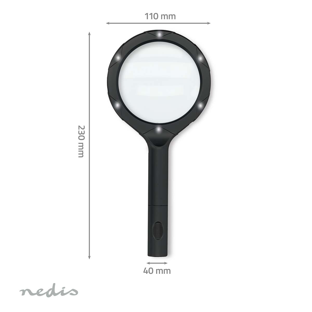 Handloep | Lenssterkte: 4 Diopter | 10000 K | 0.05 W | 9 lm | Zwart - Afbeelding 11