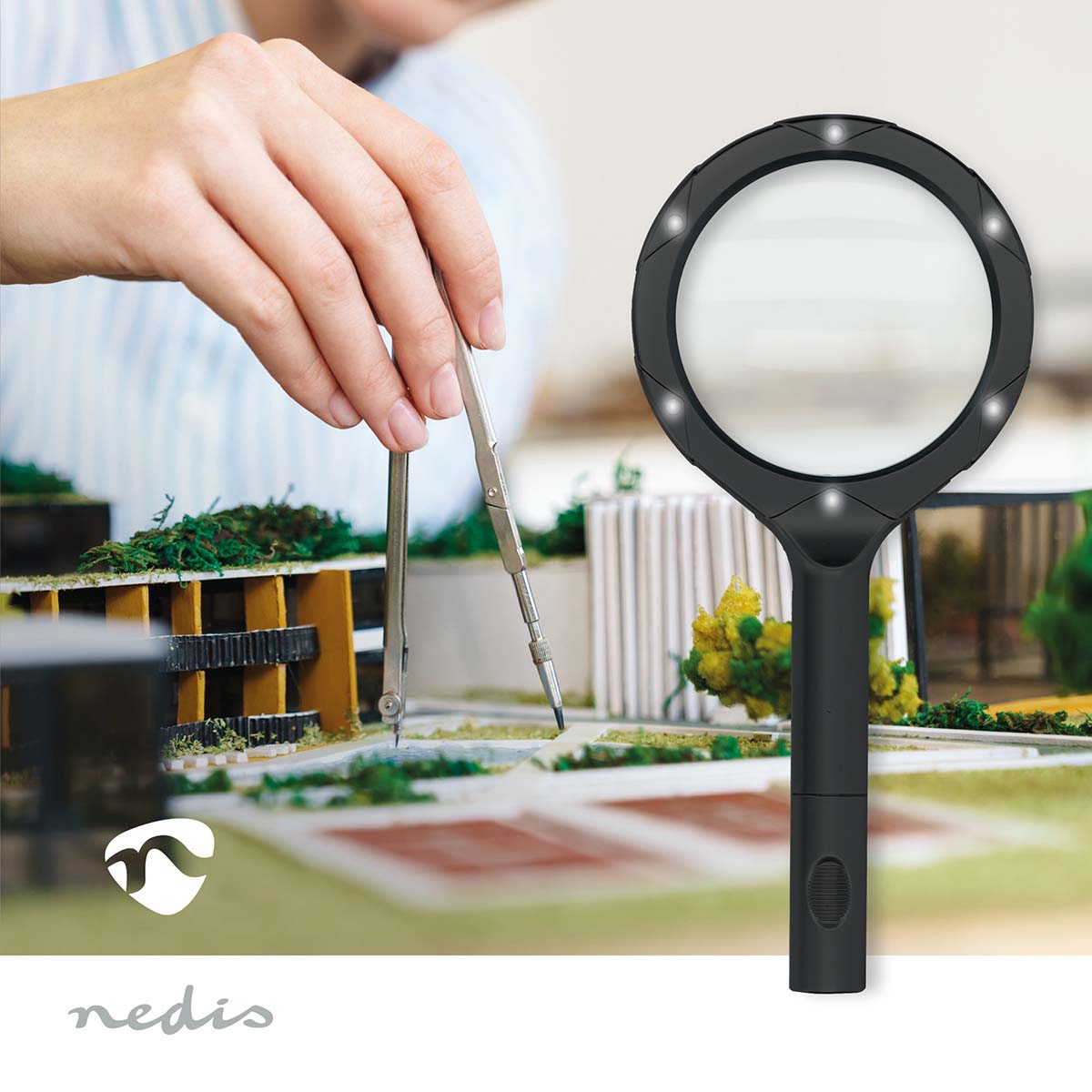 Handloep | Lenssterkte: 4 Diopter | 10000 K | 0.05 W | 9 lm | Zwart - Afbeelding 2