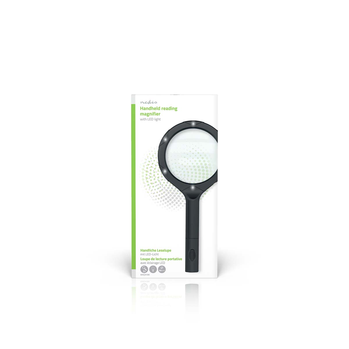 Handloep | Lenssterkte: 4 Diopter | 10000 K | 0.05 W | 9 lm | Zwart - Afbeelding 12