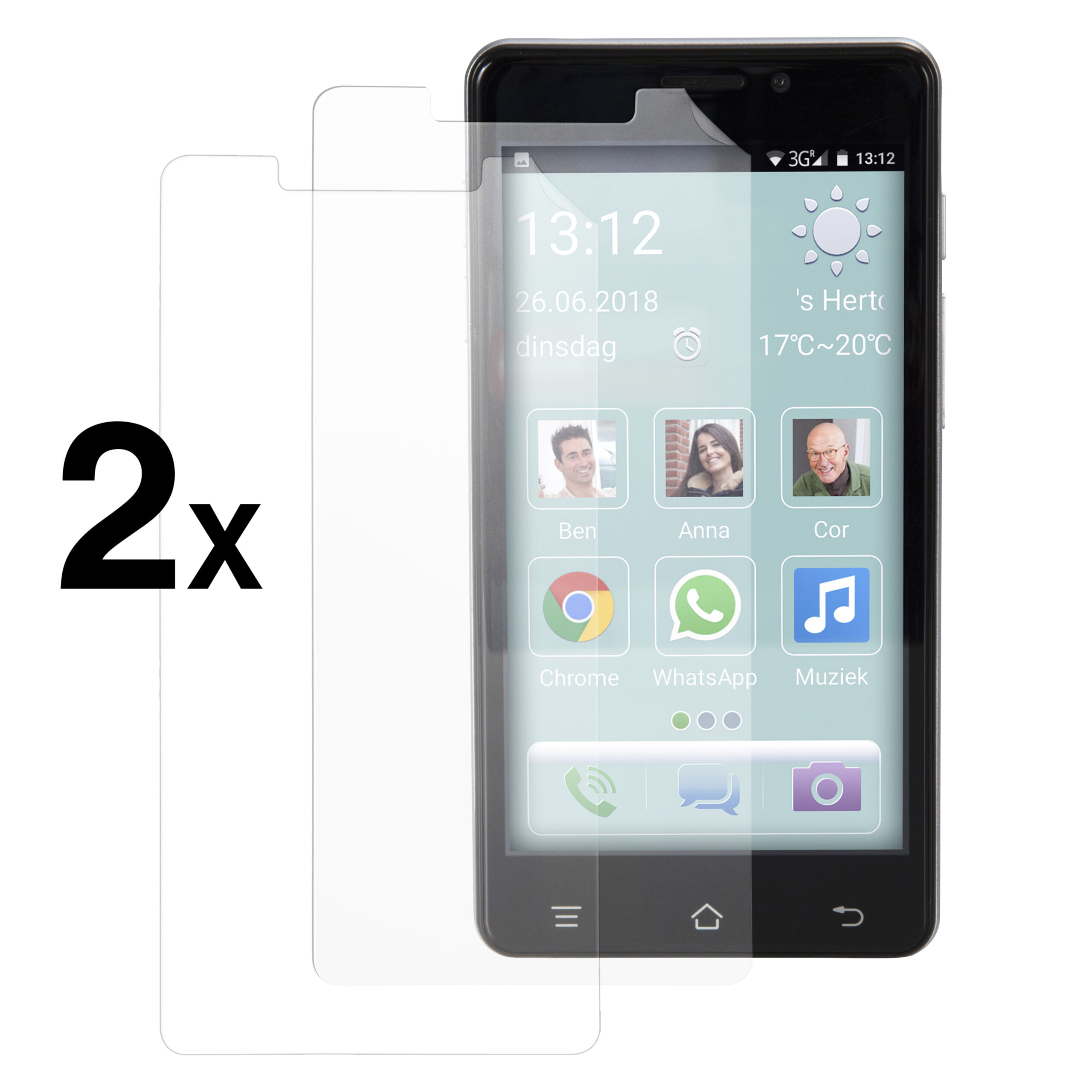 Schermbeschermer voor Fysic smartphone F101 - Afbeelding 3