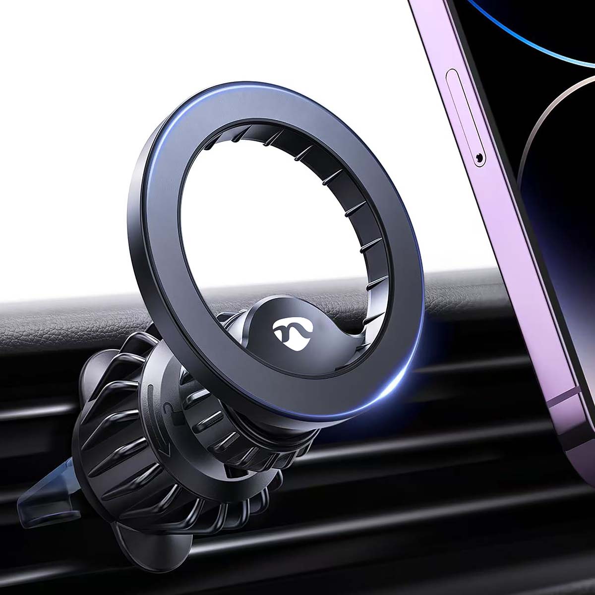 Smartphonehouder Auto | Magnetisch | Luchtventilatie in de auto | Universeel | Verstelbare hoek - Afbeelding 7