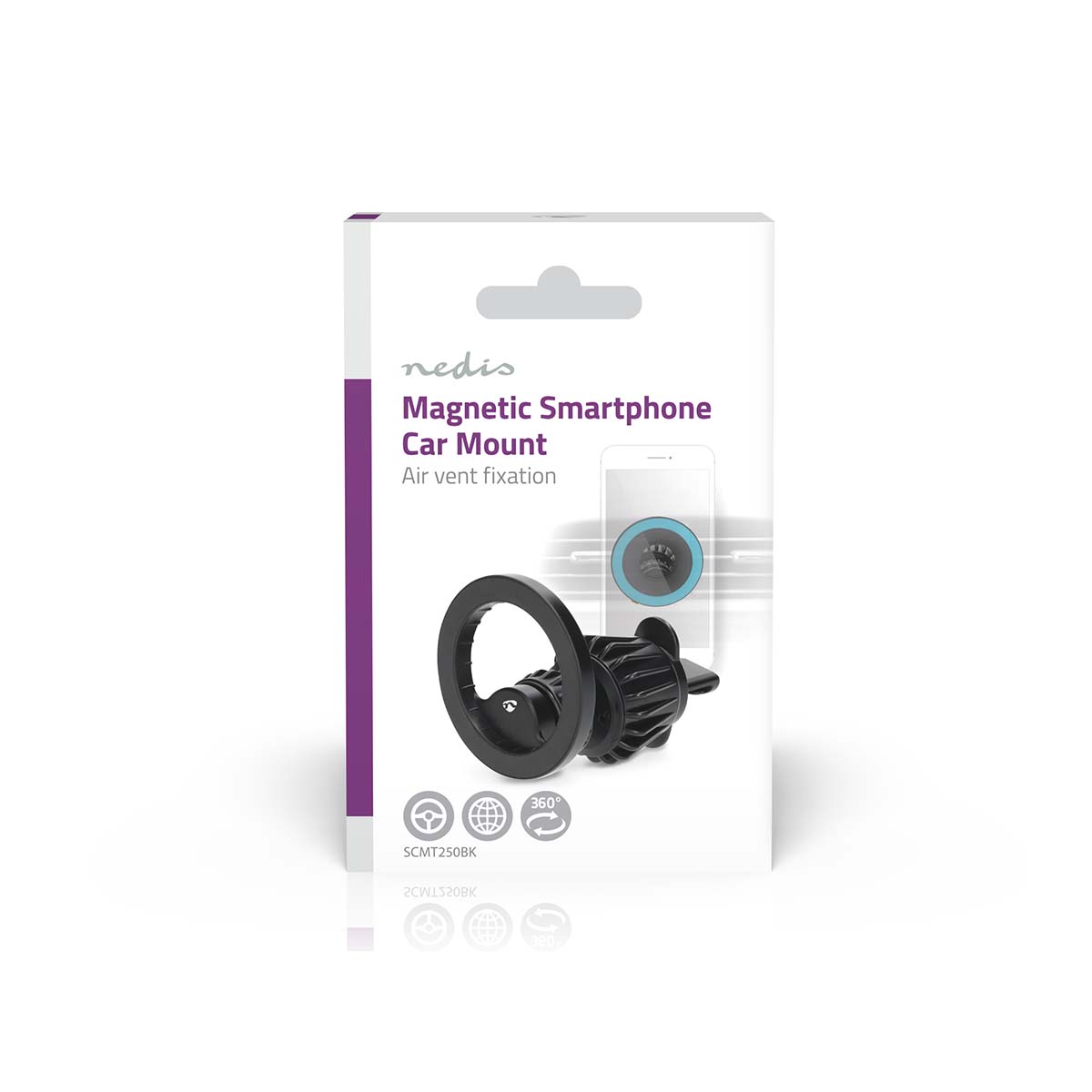 Smartphonehouder Auto | Magnetisch | Luchtventilatie in de auto | Universeel | Verstelbare hoek - Afbeelding 9