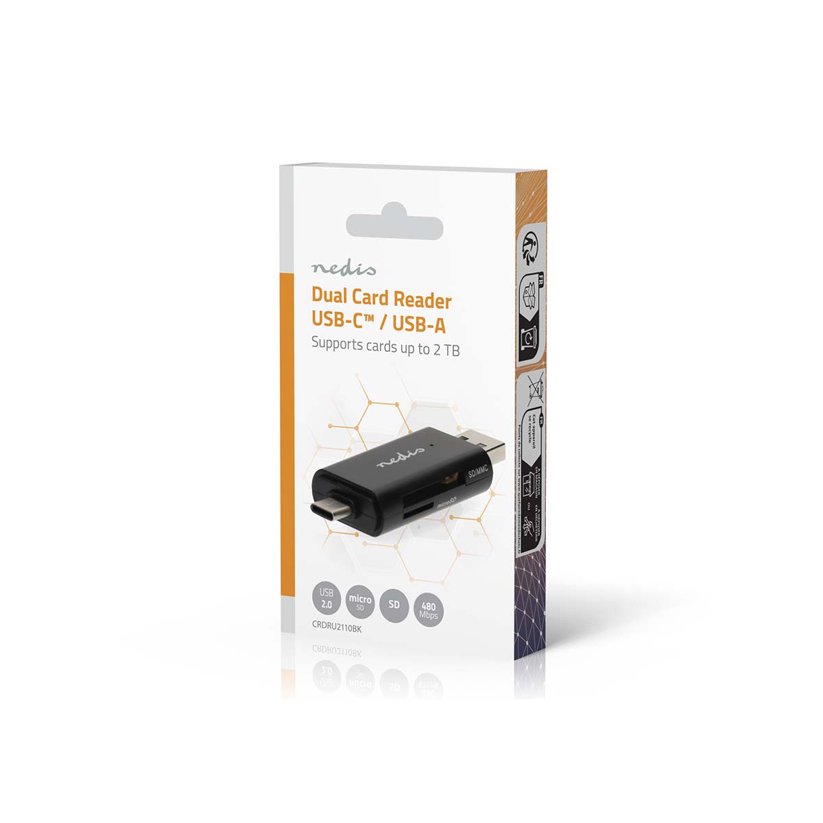 Kaartlezer | microSD (TF) / microSDHC (TF) / microSDXC (TF) / SD / SDHC / SDXC | USB 2.0 - Afbeelding 10