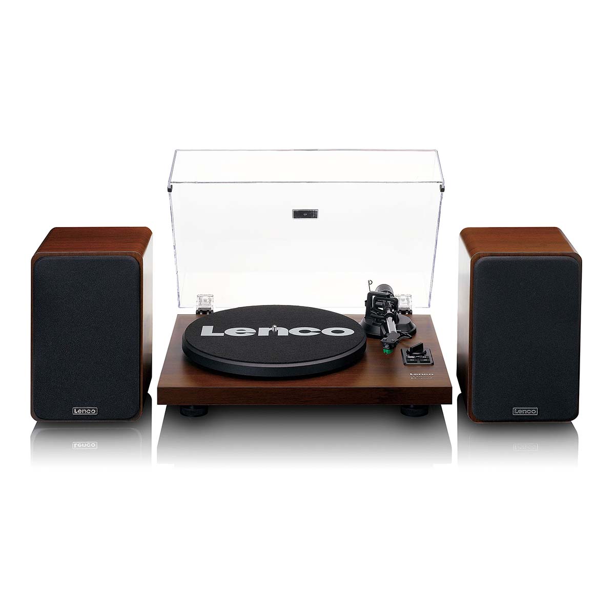 Turntable with built-in amplifier, Bluetooth® and 2x30W speakers Walnut