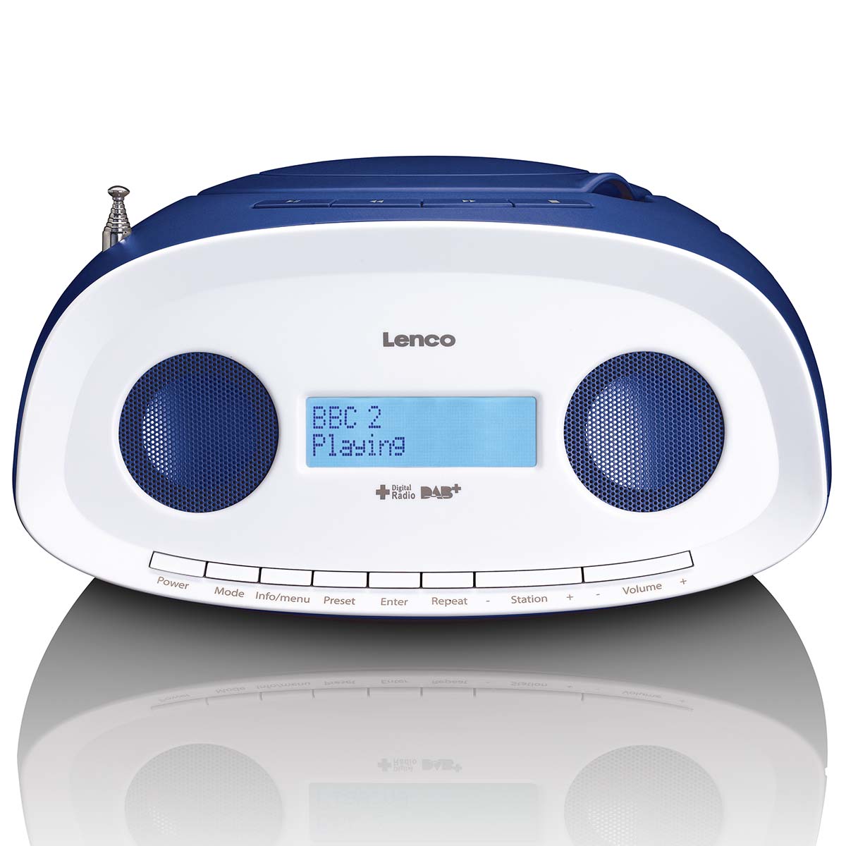Draagbare DAB+/FM-radio met CD- en USB-speler Blauw
