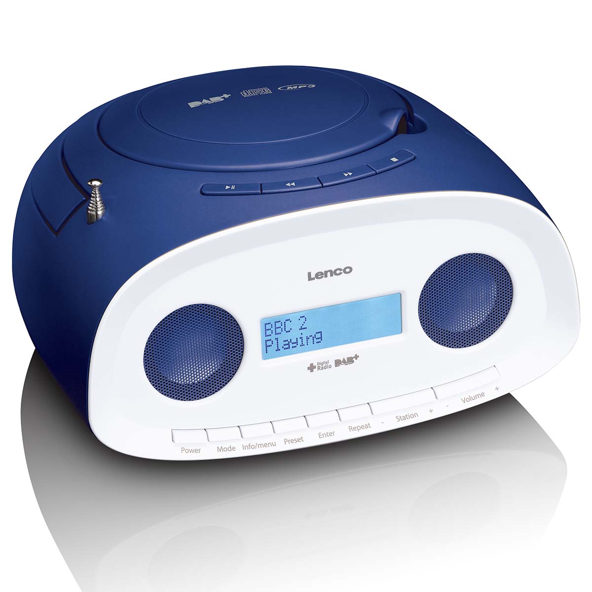 Draagbare DAB+/FM-radio met CD- en USB-speler Blauw - Afbeelding 3