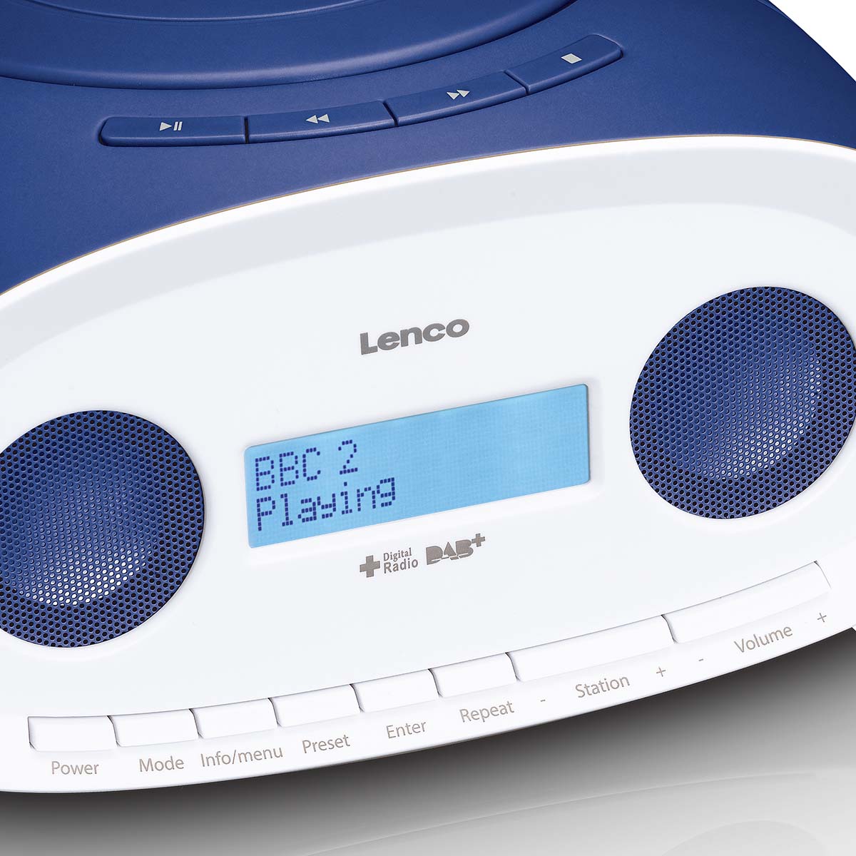 Draagbare DAB+/FM-radio met CD- en USB-speler Blauw - Afbeelding 5