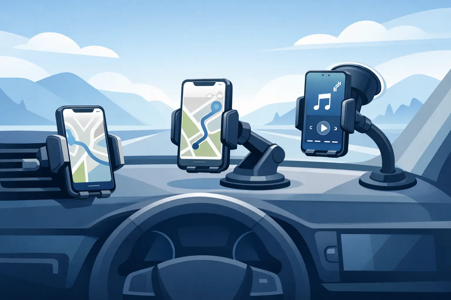 Beste smartphone houders voor in de auto