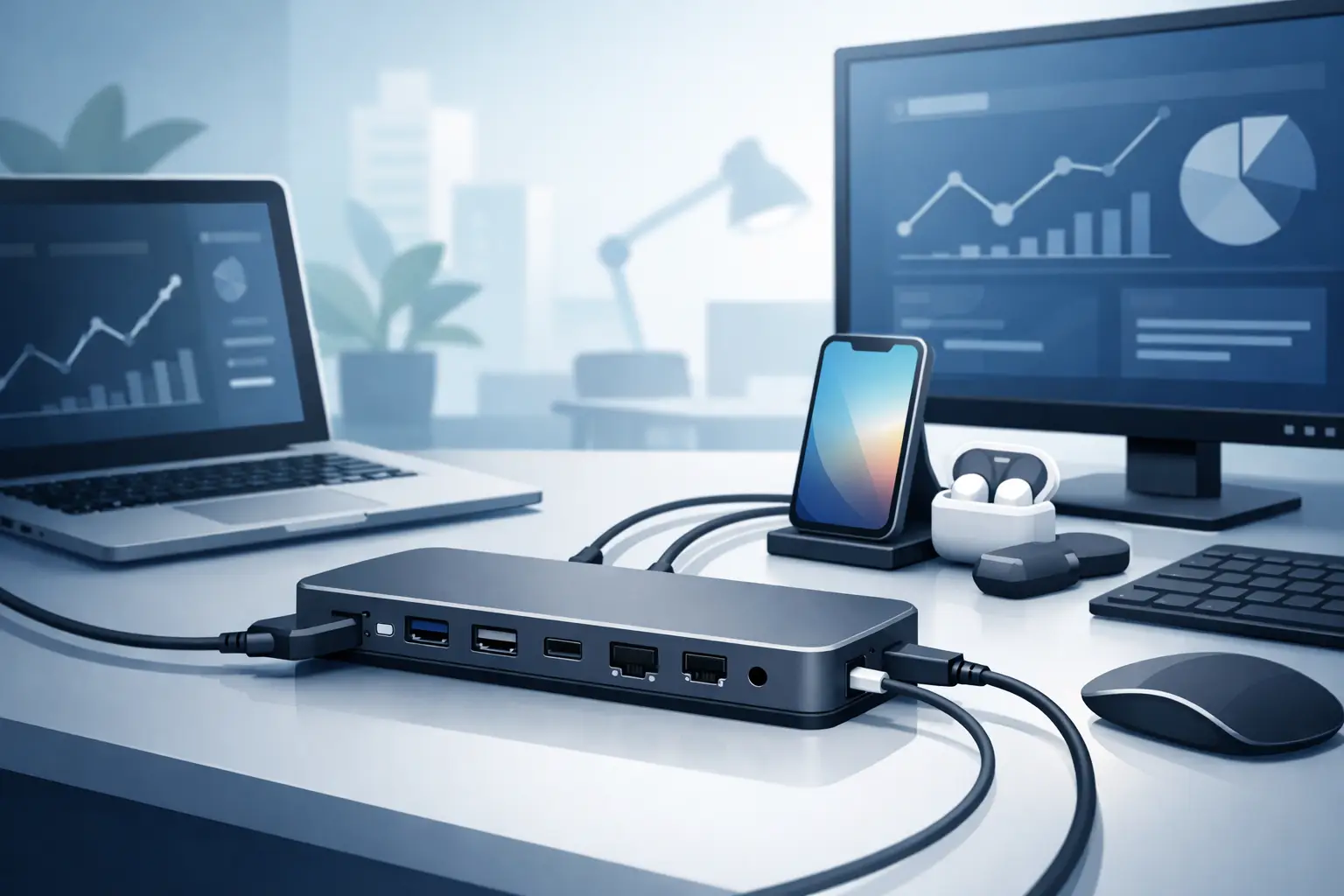 USB-hub of dockingstation kiezen voor uw werkplek