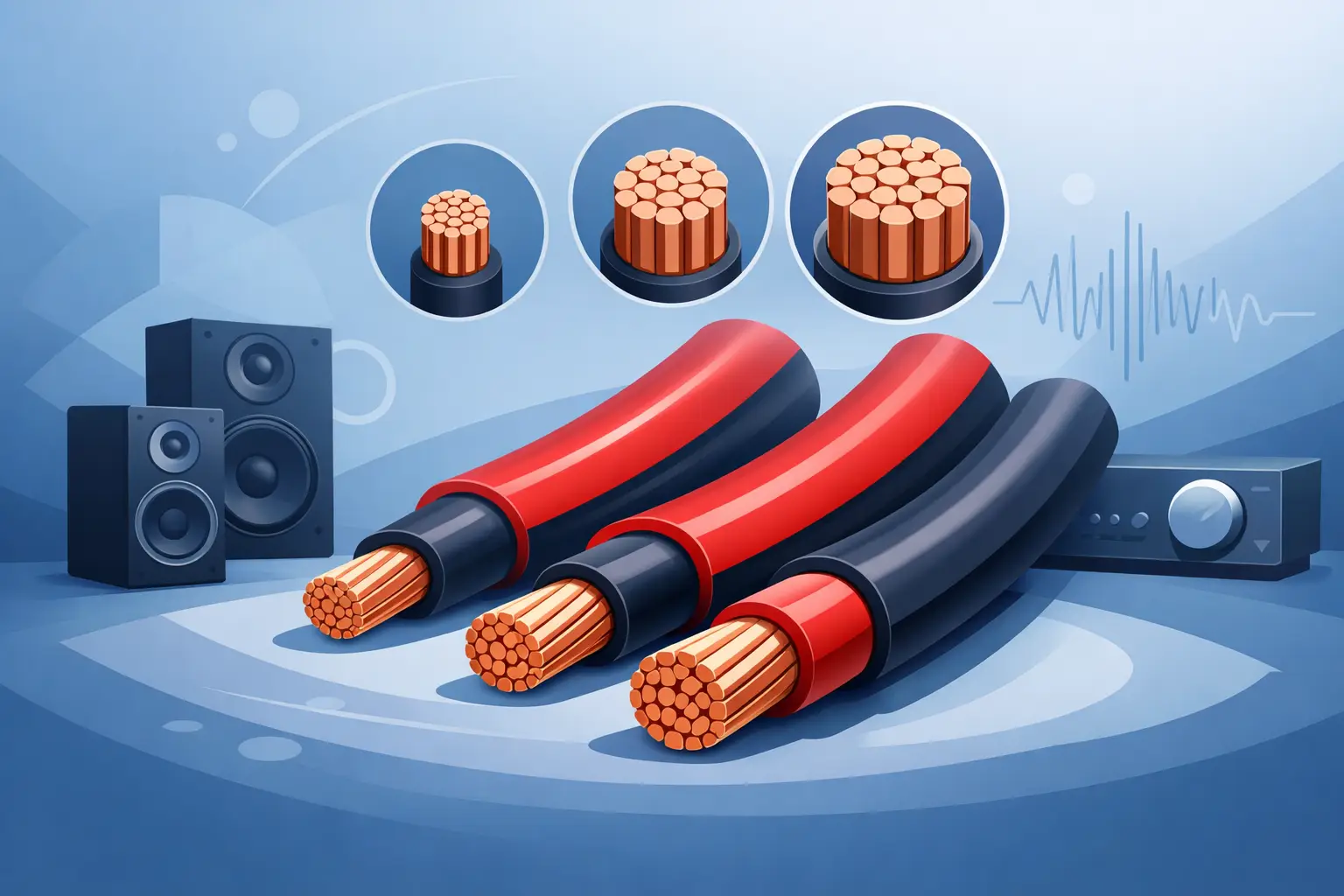 Gids voor speakerkabel doorsnede kiezen