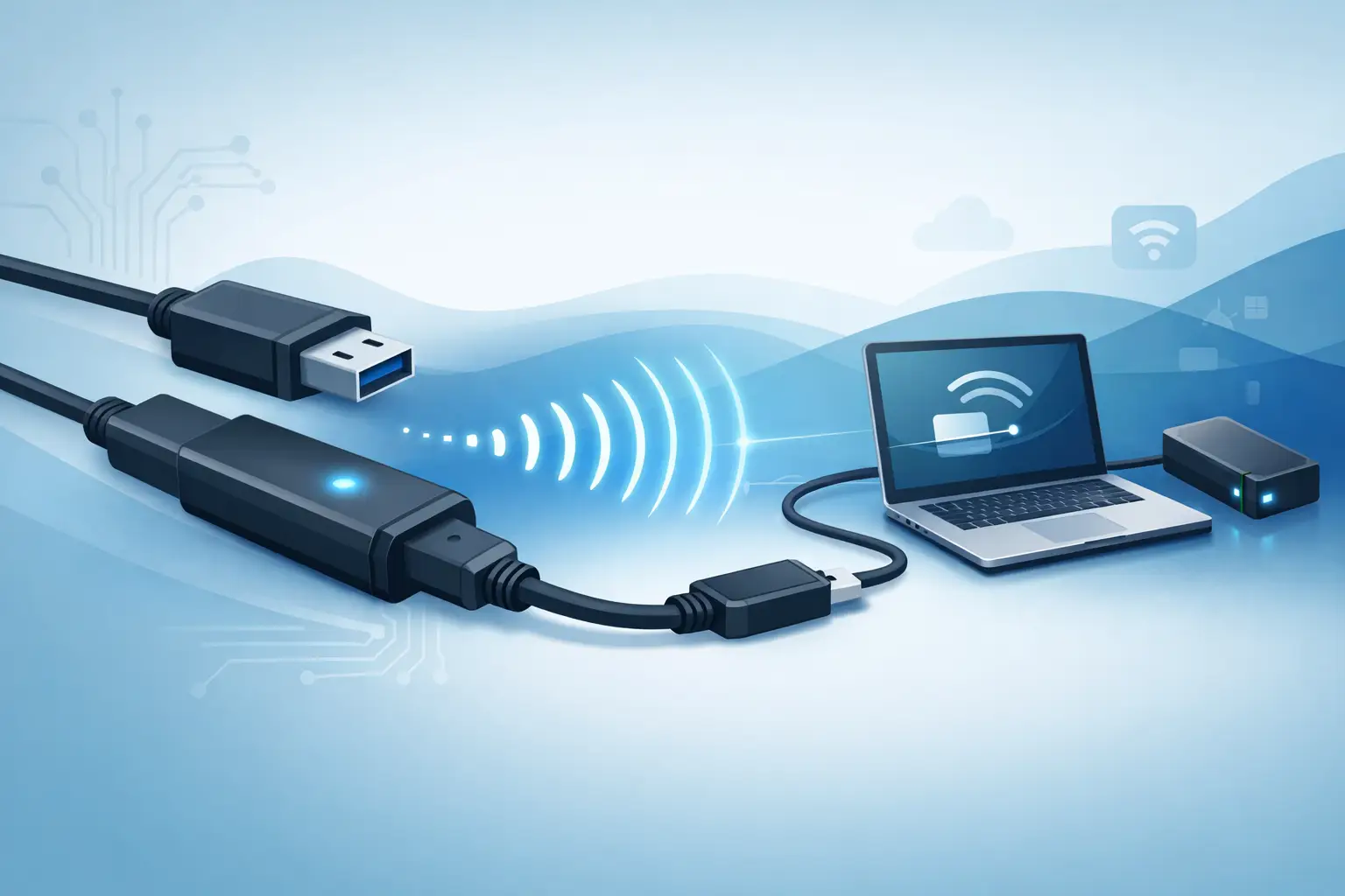 USB verlengkabel actieve werking uitgelegd