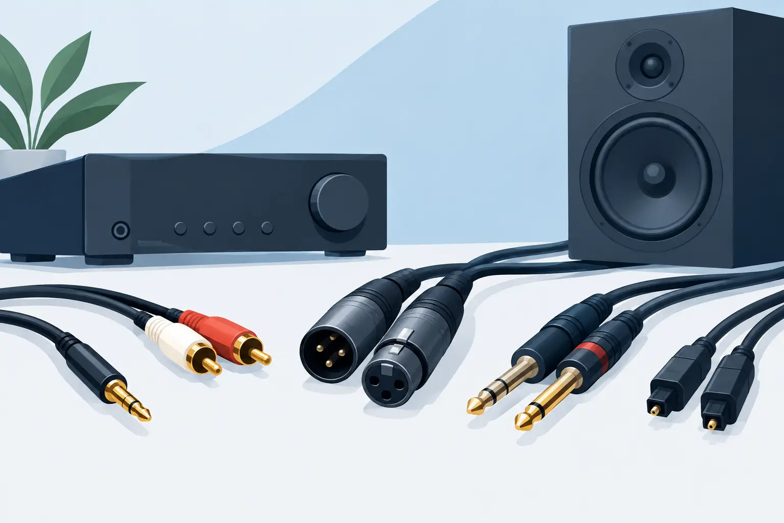 Gids voor audio aansluitingen en kabels