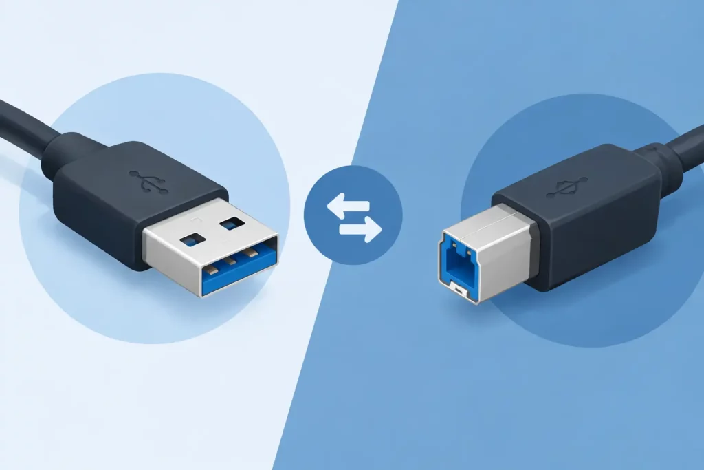 USB A versus USB B: welke aansluiting kiest u?